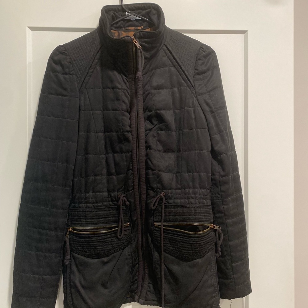 Aritzia Wilfred Marquis Quilted Jacket (Black)